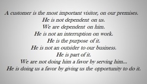 Gandhi Customer Service Quote