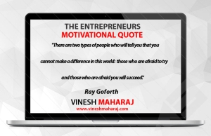 Entrepreneurs. Vinesh Maharaj